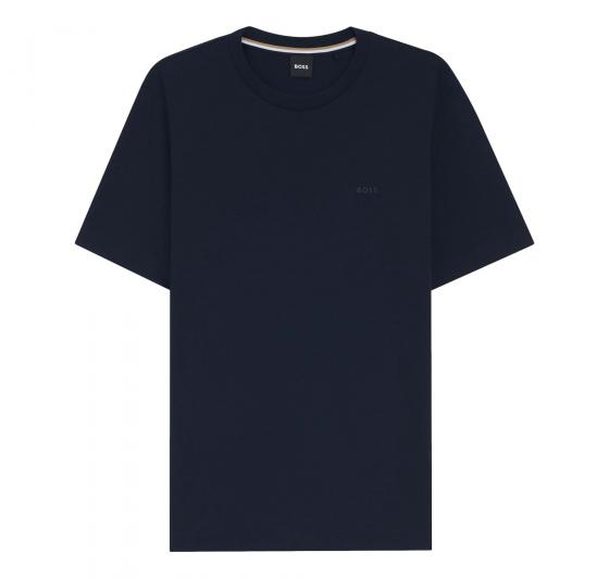 BOSS T Shirt Uomo In Jersey Di Cotone Con Logo Thompson 01 50468347 Colore Blu Scuro 404