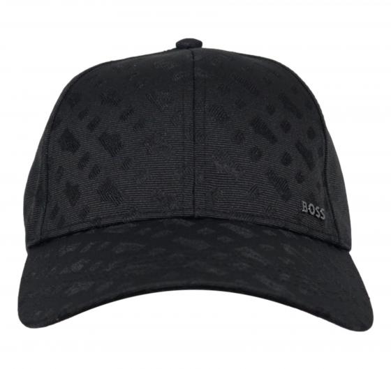 BOSS Cappellino Uomo In Tessuto Lavorato Con Monogrammi Zed M 50560339 Colore Nero