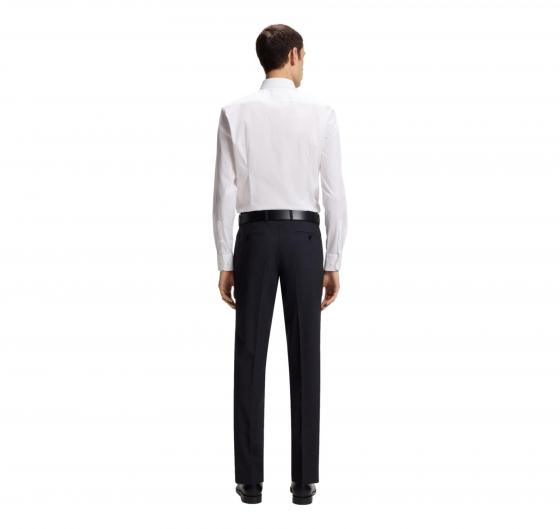 BOSS Camicia Uomo Slim Fit Bianco Popeline Stretch H HANK Kent C1 214 50469345
