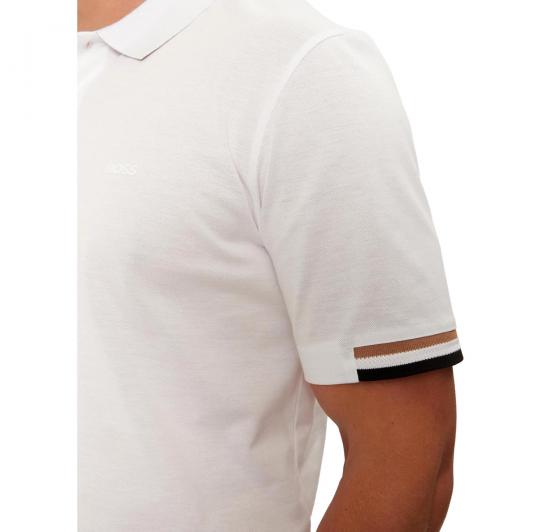 BOSS Polo Uomo In Cotone Pique Regular Fit Parlay 147 50467113 Colore Bianco