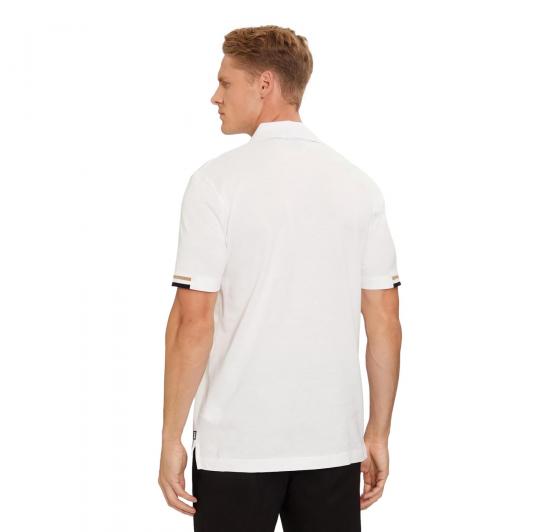 BOSS Polo Uomo In Cotone Pique Regular Fit Parlay 147 50467113 Colore Bianco
