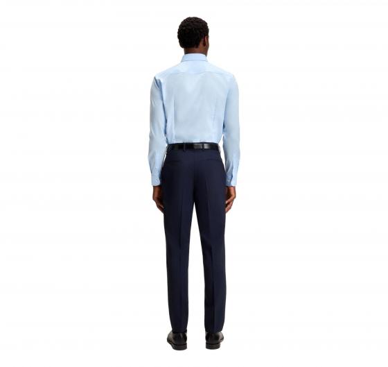 BOSS Camicia Uomo Slim Fit Celeste Popeline Stretch H HANK Kent C1 214 50469345