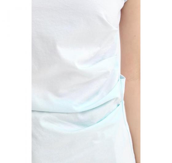 BOSS T Shirt Donna Con Scollo a V Evka 50557376 Colore Azzurro Chiaro
