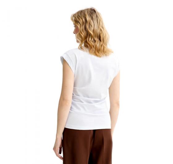 BOSS T Shirt Donna Con Scollo a V Evka 50557376 Colore Bianco