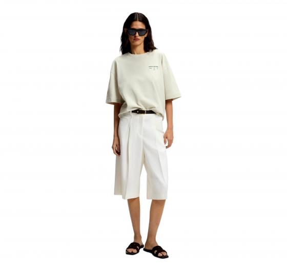 BOSS Bermuda Donna In Cotone E Lino Elegante C Talarina1 50559835 Colore Bianco