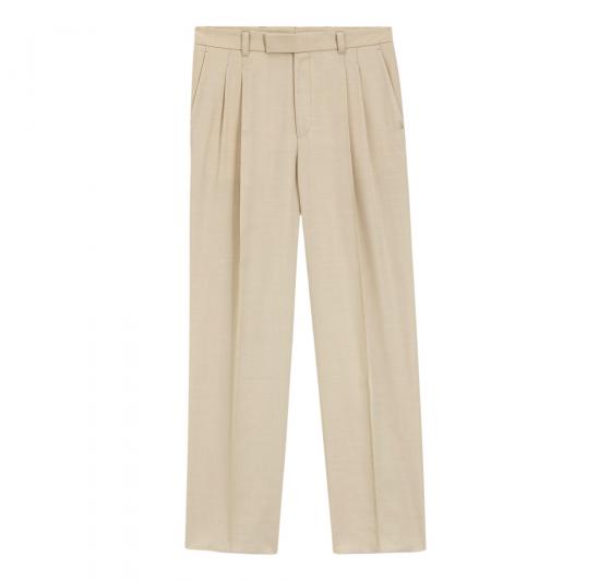 BOSS Pantalone Uomo Con Vestibilita Oversize In Twill Drappeggiato C Pat BB DPL 50561961 Colore Beige