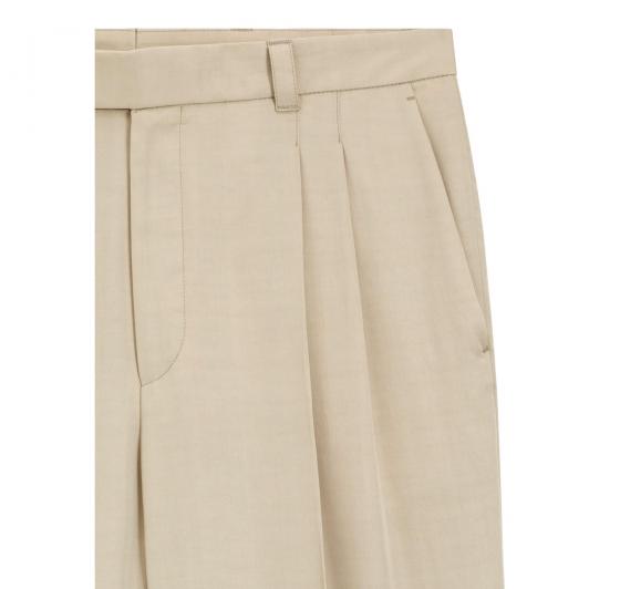 BOSS Pantalone Uomo Con Vestibilita Oversize In Twill Drappeggiato C Pat BB DPL 50561961 Colore Beige