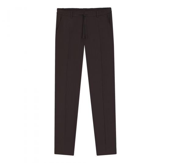 BOSS Pantalone Uomo Con Fit Affusolato In Misto Lino P Perin RDS WG 50561973 Colore Marrone