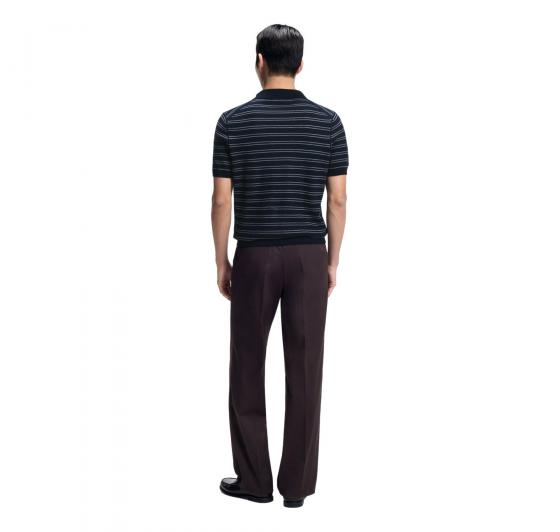BOSS Maglia Uomo A Righe Orizzontali In Misto Cotone H Narciso 50560483 Colore Blu Scuro
