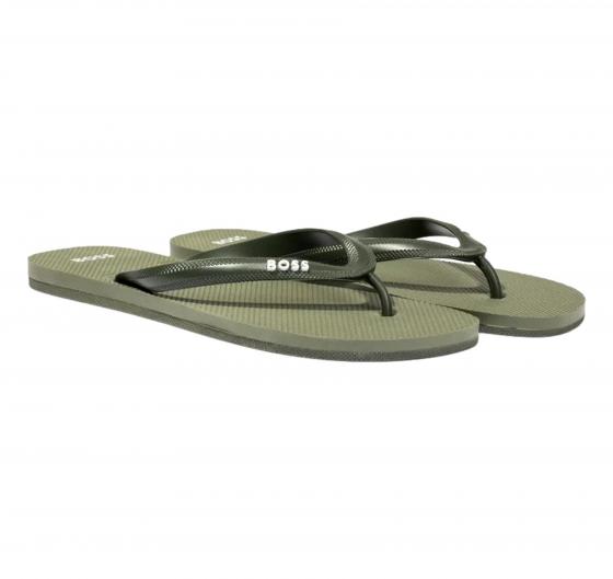 BOSS Infradito Uomo Con Dettaglio Logo In Contrasto Tracy Thng rblg N 50498208 Colore Verde