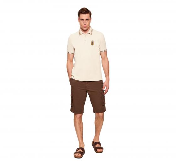 AERONAUTICA MILITARE Polo Uomo Frecce Tricolori 261PO1914UP00403 Colore Beige