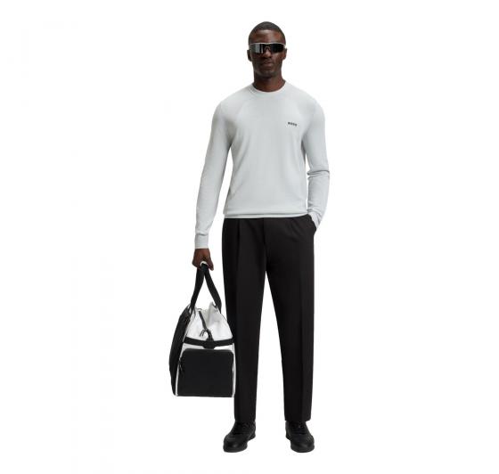 BOSS Pantalone Uomo Con Fit Affusolato In Tessuto Elasticizzato Idrorepellente T Convert Pleat 50539085 Colore Nero