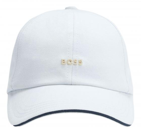 BOSS Cappellino Donna In Twill Di Cotone Con Logo In Metallo Regolabile Ari ME 50533367 Colore Celeste