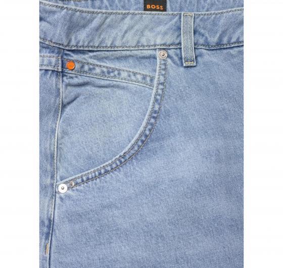 BOSS Jeans Donna Gamba Larga In Cotone C Slouchy Baloon 50558676 Colore Celeste