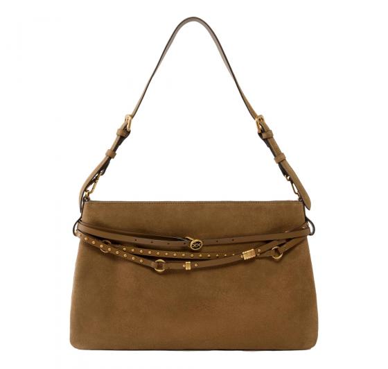 PINKO Borsa Donna Belt Bag Big Suede 105903 Colore Marrone L17Q