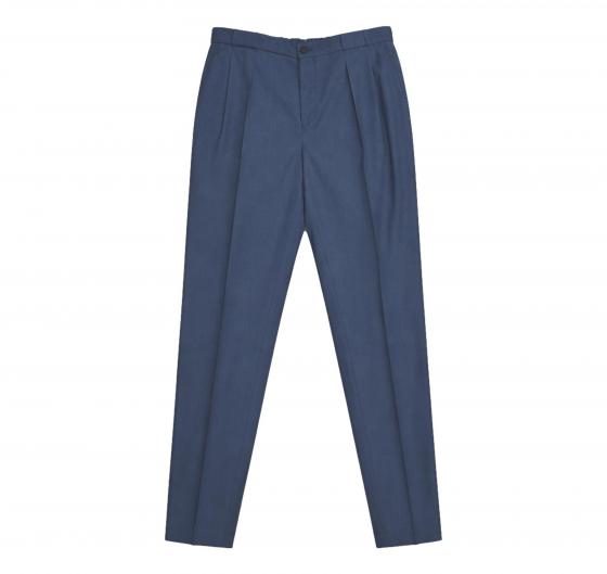 BOSS Pantalone Uomo Relaxed Fit Blu Lana Vergine Lavabile P-PhilC 262 50561975