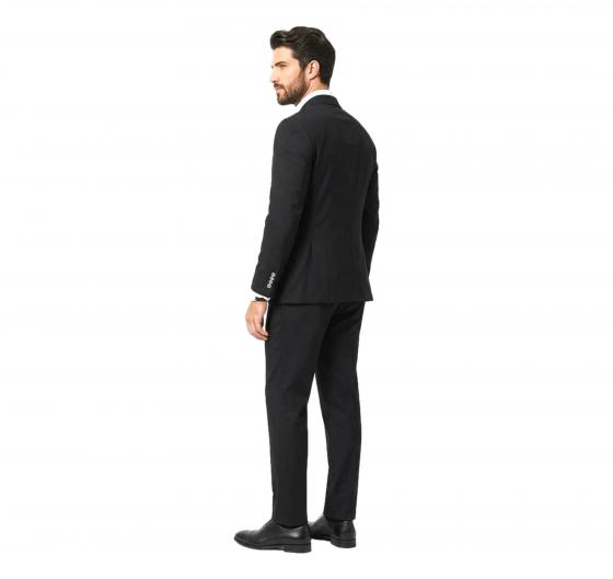 SIMBOLS Abito Uomo Doppiopetto Nero Drop 7 Elasticizzato Made in Italy