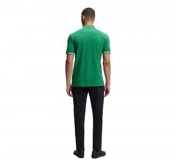 BOSS Polo Uomo Paddy In Pique Di Cotone Regular Fit 50469055 Colore Verde