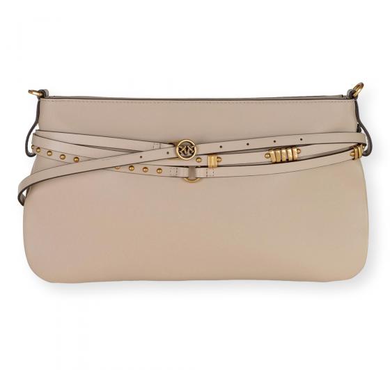 PINKO Borsa Donna Belt Bag Classic Vitello Morbido 106176 Colore Beige C50Q
