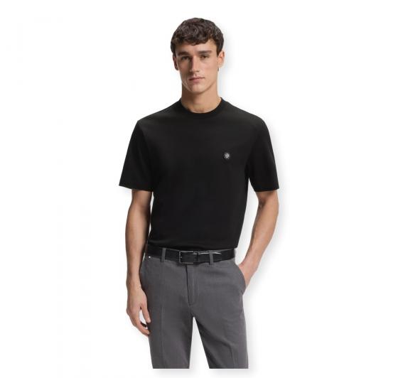 BOSS T Shirt Uomo In Cotone Mercerizzato Con Monogramma Double B C Taut 01 50555844 Colore Nero