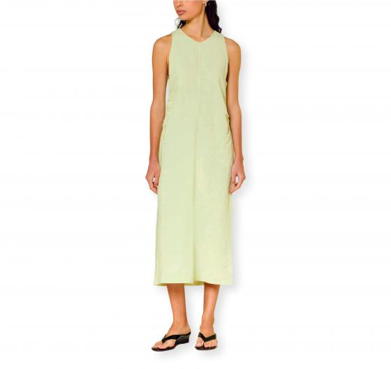 BOSS Abito Donna Svasato In Lino C Delinna 50559243 Colore Verde Chiaro