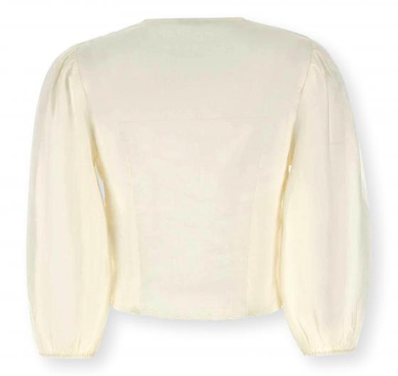 BOSS Blusa Donna Taglio Crop Con Orlo Merlettato C Briketta 50556734 Colore Avorio