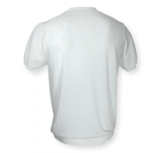 CASHMERE COMPANY Polo Uomo In Cotone E Lino C26S18 Colore Bianco 102