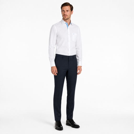 Paul Shark Yachting Polo camicia p17p1834sf col. 010 Bianco SLIM FIT