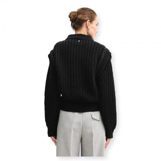 BOSS Maglione Donna Lavorato Con Alpaca e Lana Vergine C Fasta 50548951 Colore Nero