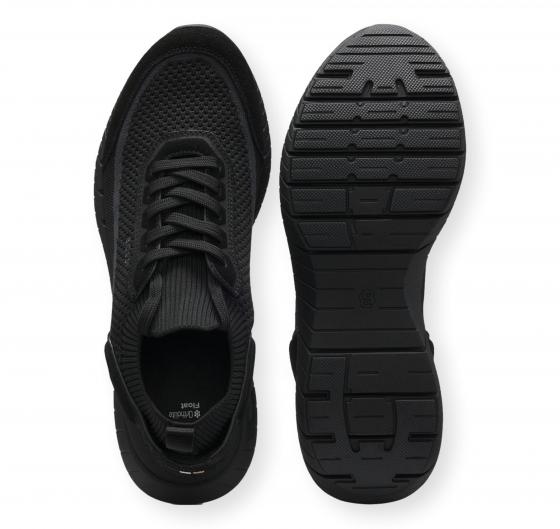 BOSS Sneakers Uomo Stringate In Pelle Scamosciata Con Calzino In Maglia BOSS MOTION Slon bkn 50568943 Colore Nero