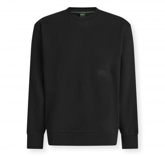 BOSS Felpa Uomo Girocollo In Cotone SW Crewneck 50564103 Colore Nero