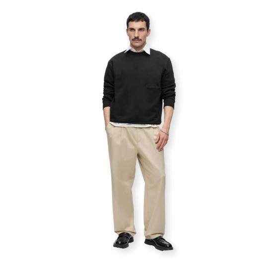 BOSS Felpa Uomo Girocollo In Cotone SW Crewneck 50564103 Colore Nero