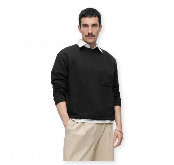 BOSS Felpa Uomo Girocollo In Cotone SW Crewneck 50564103 Colore Nero