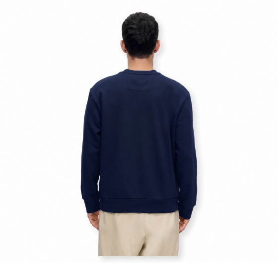 BOSS Felpa Uomo Girocollo In Cotone SW Crewneck 50564103 Colore Blu Scuro