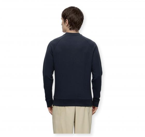BOSS Felpa Uomo Girocollo In Cotone Elasticizzato Regular Fit Salbo 50565307 Colore Blu Scuro