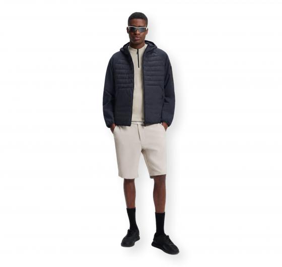 BOSS Giubbotto Uomo Idrorepellente con Cappuccio J Urbanex Hybrid HD 50541032 Colore Blu Scuro