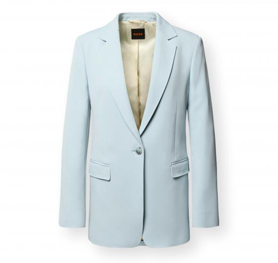 BOSS Blazer Donna Regular Fit in Crepe Elasticizzato C Jabla3 50549396 Colore Celeste