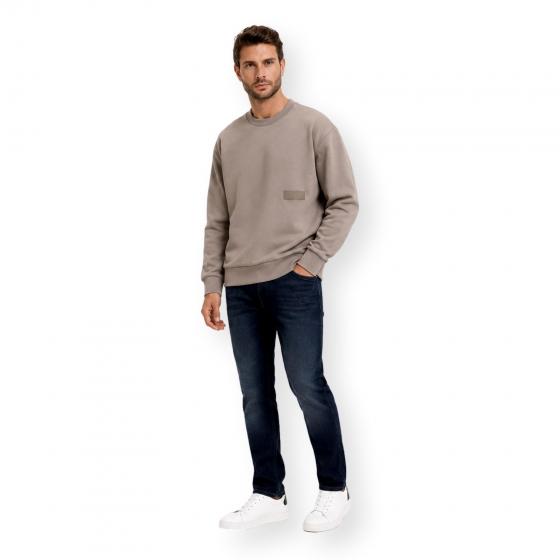 BOSS Felpa Uomo Girocollo In Cotone SW Crewneck 50564103 Colore Beige
