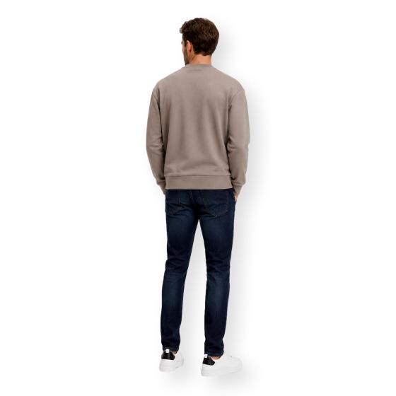 BOSS Felpa Uomo Girocollo In Cotone SW Crewneck 50564103 Colore Beige