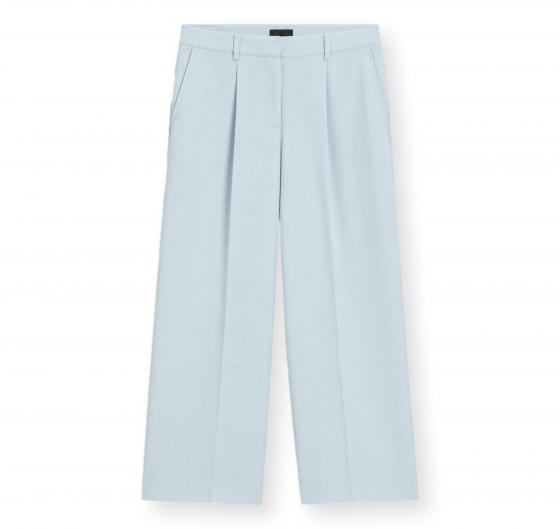 BOSS Pantalone Donna a Gamba Larga in Tessuto Elasticizzato C Tiwi2 50545580 Colore Celeste