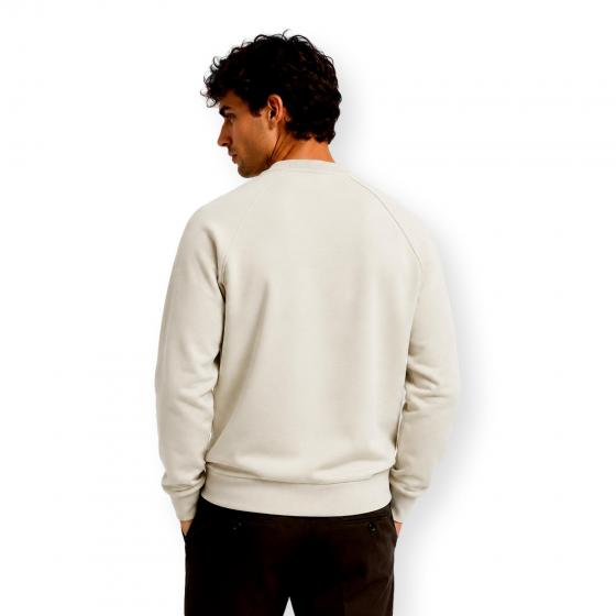 BOSS Felpa Uomo Girocollo In Cotone Elasticizzato Regular Fit Salbo 50565307 Colore Beige