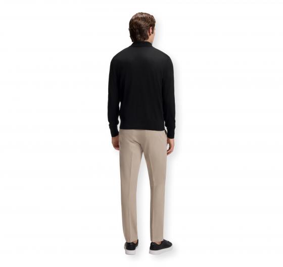 BOSS Polo Uomo in Lana Merino Extrafine H Lancione 50565503 Colore Nero