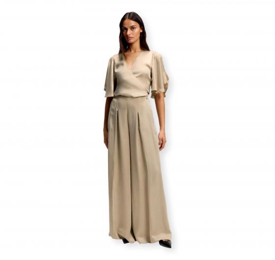 BOSS Pantaloni Donna Regular Fit Gamba Larga C Terini 50564276 Colore Beige