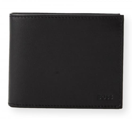 BOSS Portafoglio Uomo in Pelle con Portachiavi Set Trifold Keyring 50559392 Colore Nero