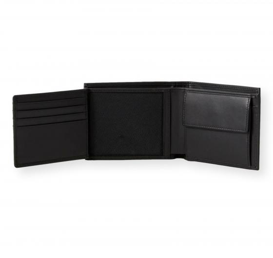 BOSS Portafoglio Uomo in Pelle con Portachiavi Set Trifold Keyring 50559392 Colore Nero