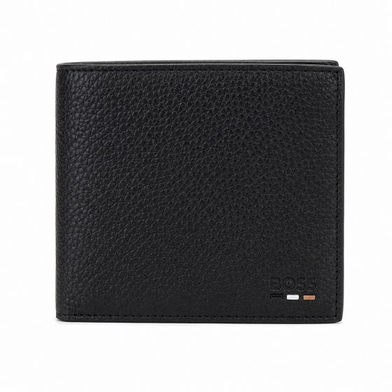 BOSS Ray Bifold Portafoglio Uomo Nero 6 Carte con Portabanconote 50568405