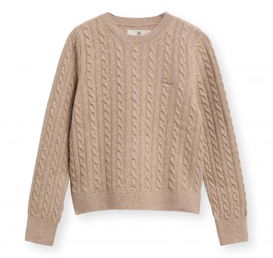 BARBOUR Ashdown Maglione Donna Misto Lana a Trecce LKN1834BE54 Colore Beige