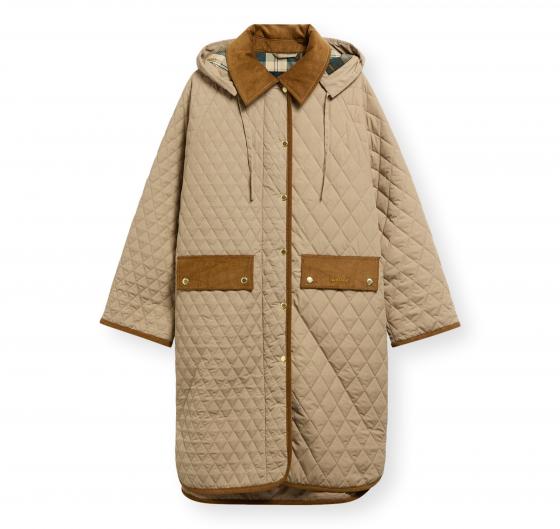 BARBOUR Giacca Donna Trapuntata Cappuccio Removibile Ravensden LQU1926BE31 Colore Beige