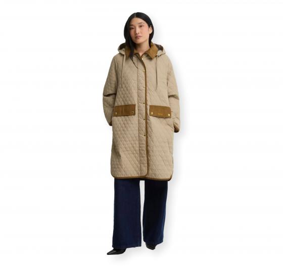 BARBOUR Giacca Donna Trapuntata Cappuccio Removibile Ravensden LQU1926BE31 Colore Beige