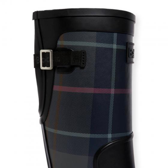 BARBOUR Dena Stivali Donna in Gomma Black Shadow Tartan LRF0153BK92